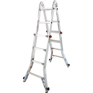 KRAUSE Teleskopleiter MONTO TeleVario alu 4x 4 Sprossen, H: 4,05 m