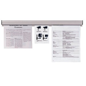 FRANKEN Klemmleiste 58,0 cm grau selbstklebend, Wandmontage, 1 St.