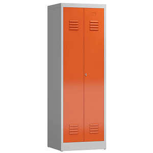ClassiX Spind feuerrot, lichtgrau X-510424, 1 Schließfach 59,0 x 50,0 x 180,0 cm