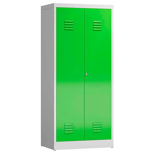 ClassiX Spind gelbgrün, lichtgrau X-515715, 1 Schließfach 80,0 x 50,0 x 180,0 cm