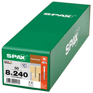 SPAX® Holzbauschrauben T40 Senkkopf WIROX 240mm  x 8 mm, 50 St.