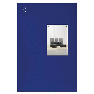rocada Pinnwand Skin 50,0 x 75,0 cm Textil blau