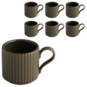 APS Espressotassen THE GRID braun 0,08 l, 6 St.