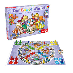 noris Der Bunte Würfel Brettspiel, 1 St.