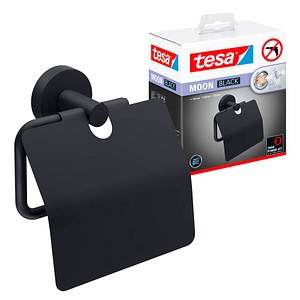 tesa Toilettenpapierhalter MOON schwarz, 1 St.
