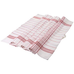 contacto Geschirrtuch rot 50,0 x 70,0 cm, 5 St.