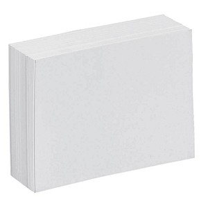 Karteikarten DIN A7 weiß blanko, 100 St.