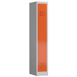 ClassiX Spind feuerrot, lichtgrau X-510114, 1 Schließfach 31,0 x 50,0 x 180,0 cm