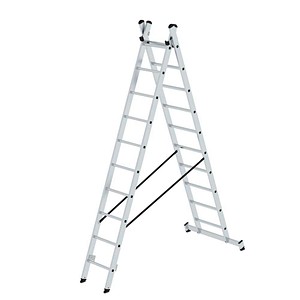 MUNK Vielzweckleiter silber 2x 10 Sprossen