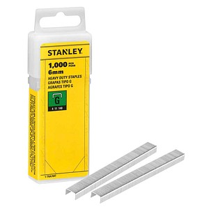 STANLEY Tackerklammern Typ G 6 mm, 1.000 St.