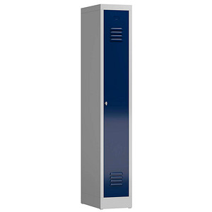 ClassiX Spind enzianblau, lichtgrau X-510111, 1 Schließfach 31,0 x 50,0 x 180,0 cm