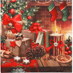 PAPSTAR Servietten Cozy Christmas 20 St.