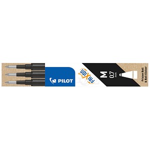 PILOT FRIXION Tintenrollerminen schwarz 0,4 mm 3 St.