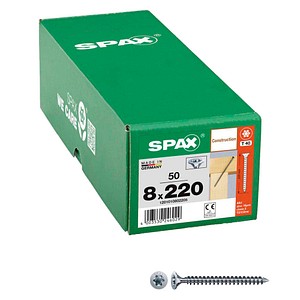 SPAX® Holzbauschrauben T40 Senkkopf WIROX 1201010802205 8 mm x 220 mm, 50 St.
