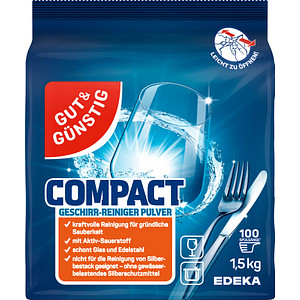 GUT&GÜNSTIG COMPACT Spülmaschinen-Pulver 1,5 kg, 1 St.