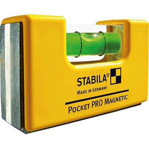 STABILA Wasserwaage Pocket Pro Magnetic 17768, Kunststoff 7 cm
