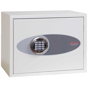 phoenix FORTRESS KEY SAFES Schlüsseltresor signalweiß mit 42 Haken, Elektronikschloss, 45,0 x 24,5 x 30,0 cm, 1 St.