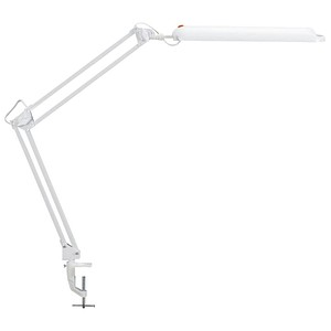 MAUL MAULatlantic LED Schreibtischlampe weiß 6 W mit Tischklemme