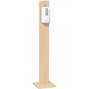 geramöbel Desinfektionsspender stehend S-HSM-B buche Holz, Aluminium mit Sensor 1,0 l, 1 St.