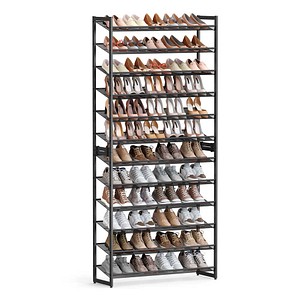 SONGMICS Schuhregal schwarz 92,5 x 30,7 x 223,0 cm, 1 St.