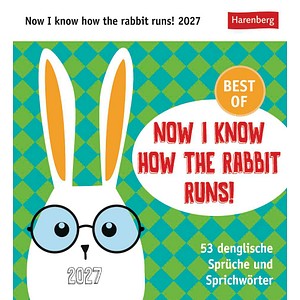 Harenberg Postkartenkalender Now i know how the Rabbit runs! 2027, 1 St.