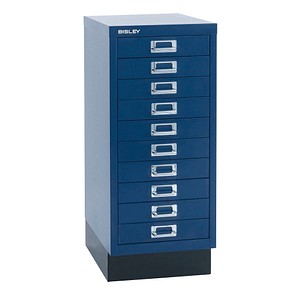 BISLEY MultiDrawer™ L2910S Schubladenschrank oxfordblau 10 Schubladen 27,8 x 38,0 x 67,0 cm