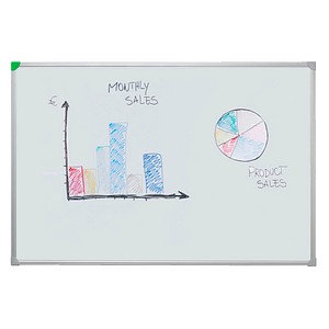 FRANKEN Whiteboard U-Act!Line® 60,0 x 45,0 cm weiß emaillierter Stahl