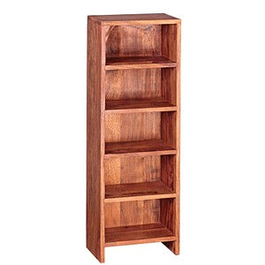 WOHNLING Bücherregal sheesham 30,0 x 17,0 x 90,0 cm, 1 St.