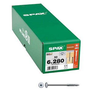 SPAX® Holzbauschrauben T30 Tellerkopf WIROX 0251010602805 6 mm x 280 mm, 50 St.