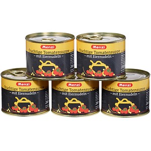 Menzi fruchtige Tomatensuppe mit Eiernudeln Eintopf 5x 200,0 ml, 5 St.
