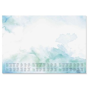 SIGEL Schreibtischunterlage Watercolor Sea A2 weiß, grün, blau Papier 59,5 x 41,0 cm, 30 Blatt