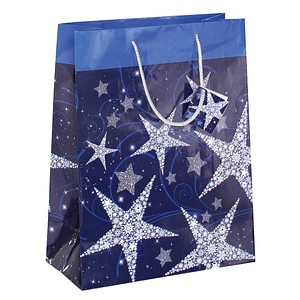 5 SIGEL Geschenktaschen Shining Star Motiv 26,0 x 33,0 cm