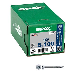 SPAX® Universalschrauben Z2 Senkkopf WIROX 1081010501005 5 mm x 100 mm, 200 St.