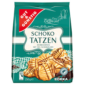 GUT&GÜNSTIG Schokotatzen Gebäck 250,0 g, 1 St.