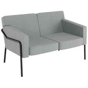 meet powered by PAPERFLOW 2-Sitzer Sofa MEDSO L Modell T grau schwarz Stoff 125,0 x 74,7 x 74,0 cm, 1 St.