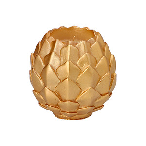 STARPAK Kugelkerze Pine Cone gold, 1 St.