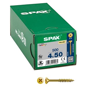 SPAX® Universalschrauben Z2 Senkkopf YELLOX 0291020400505 4 mm x 50 mm, 500 St.