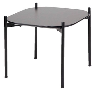 meet powered by PAPERFLOW meet Beistelltisch quadratisch MDF-Platte schwarz 50,0 x 50,0 x 40,0 cm, 1 St.