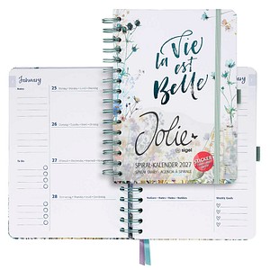 SIGEL Buchkalender Jolie 2027 Bloom pink, 1 St.