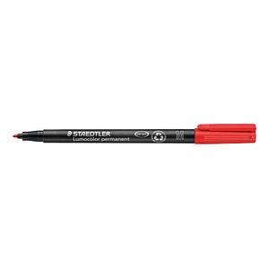 STAEDTLER Lumocolor Folienstift rot 1,0 mm permanent