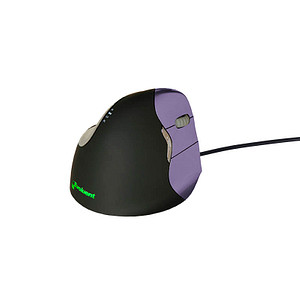 BAKKER ELKHUIZEN Evoluent 4 Small Maus ergonomisch kabelgebunden lila, schwarz