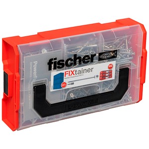 fischer Holzbauschrauben-Sortiment FixTainer PowerFast II TX TG 562272 4/4,5/5 mm x 35/40/45/50/60/70 mm