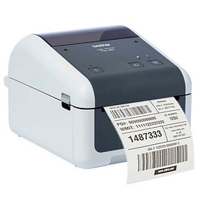 brother TD-4215D Etikettendrucker grau, weiß