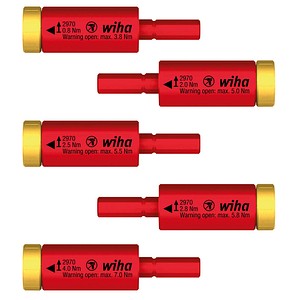Wiha Schraubenausdreher-Set easyTorque Adapter electric 0,8-4,0 Nm 41479 5-tlg.