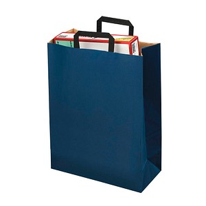 VP Papier-Tragetaschen Topcraft blau 22,0 x 36,0 cm, 50 St.