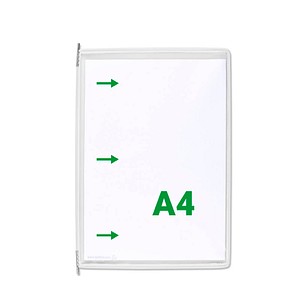 20 tarifold Sichttafeln DIN A4 weiß, Öffnung seitlich