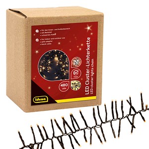 Idena 480er LED Lichterkette schwarz 14,5 m, 1 St.