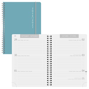 BRUNNEN Schülerkalender Plain Blue 2026/2027 türkis, 1 St.