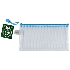 FolderSys Reißverschlussbeutel Candy-Bag DIN lang blau/pastell blau 0,20 mm, 1 St.
