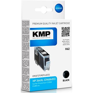 KMP H62 schwarz Tintenpatrone ersetzt HP 364XL (CB321EE) KMP H62 schwarz Tintenpatrone ersetzt HP 364XL (CB321EE)